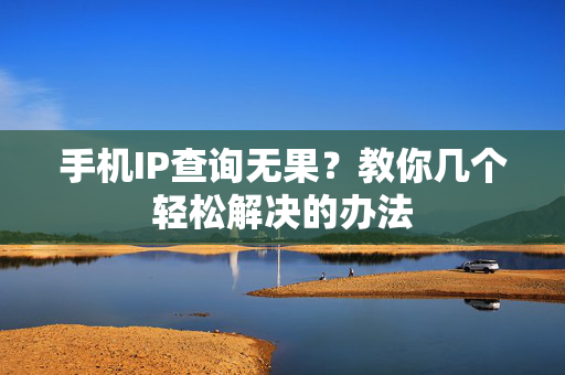 手机IP查询无果？教你几个轻松解决的办法