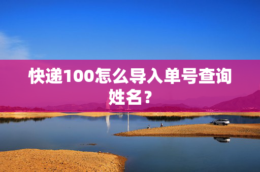 快递100怎么导入单号查询姓名？