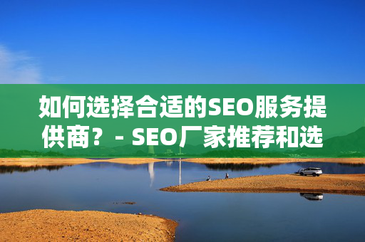 如何选择合适的SEO服务提供商？- SEO厂家推荐和选择技巧